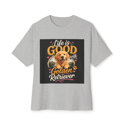 Life Is Good with Golden Retriever T-Shirt | Dog Lover Tee