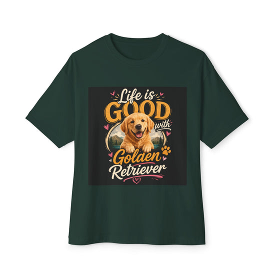 Life Is Good with Golden Retriever T-Shirt | Dog Lover Tee
