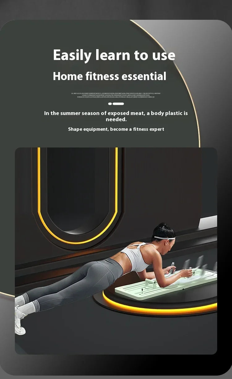 Abdominal Exercise Board Fitness Board Automatic Rebound Leg & Arm Toner Multifunctional Pilates Reformer Set Fitness Equipment