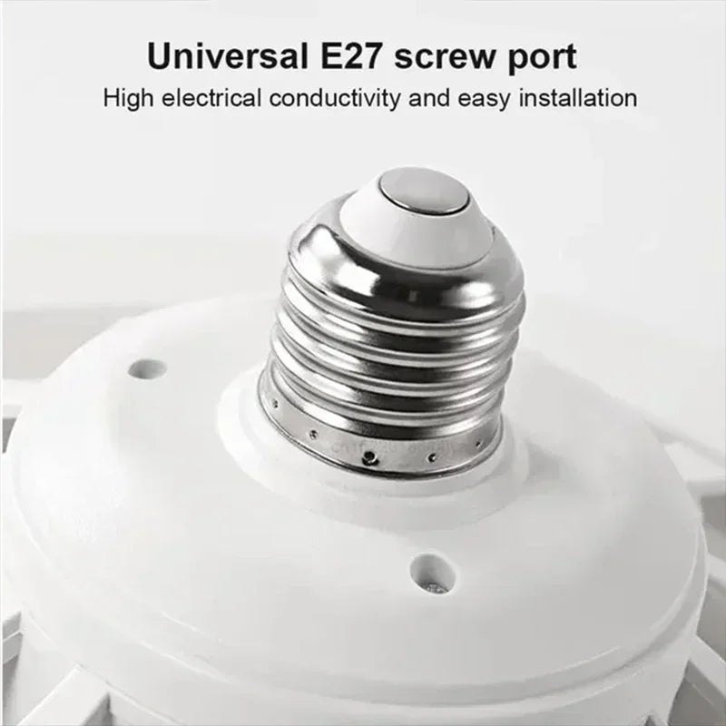 Ceiling Fan With Remote Control Lighting E27 Conversion Base 85-265v Lighting Base Suitable for Bedroom and Living