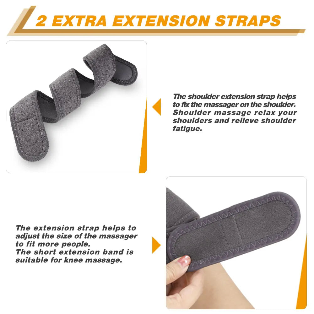 Electric Heating Shoulder Brace LED Display Vibration Shoulder Massage Support Belt Strap For Arthritis Joint Injury Pain Relief