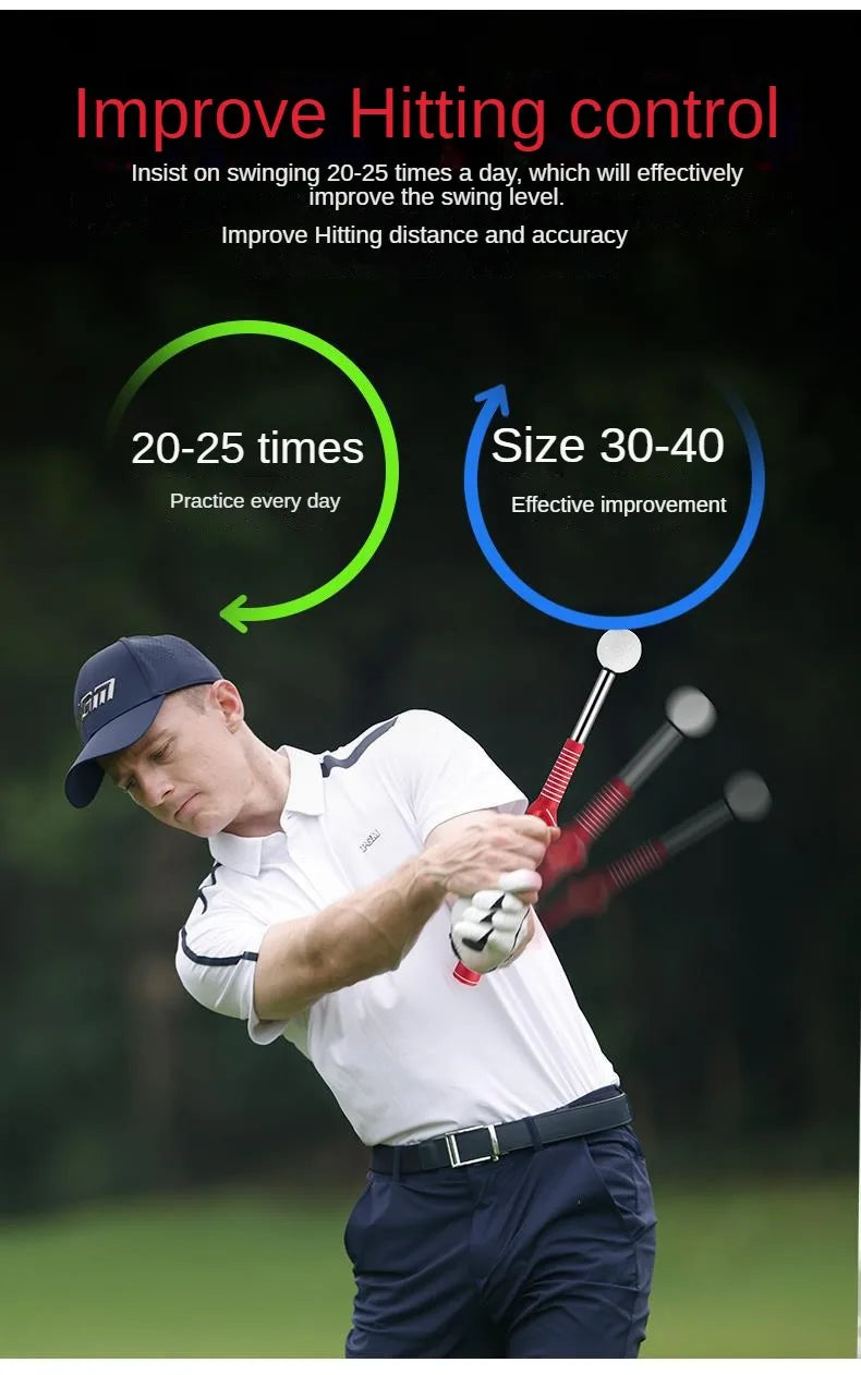 PGM Golf Retractable Swing Practice Stick Indoor Golf Sound Assistant Practitioner HGB022
