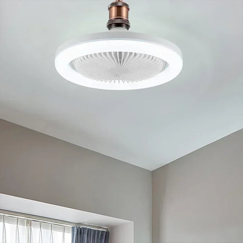 Ceiling Fan With Remote Control Lighting E27 Conversion Base 85-265v Lighting Base Suitable for Bedroom and Living