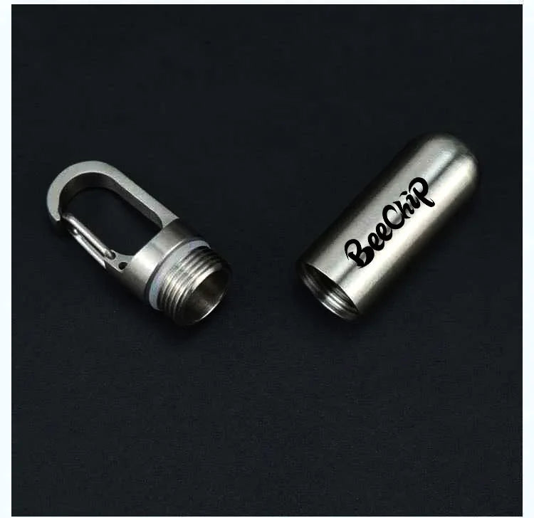 Stainless Steel Waterproof Pill Box Securely Stores Daily Medications Travel Pillbox Sealed Against Moisture Portable Pillbox