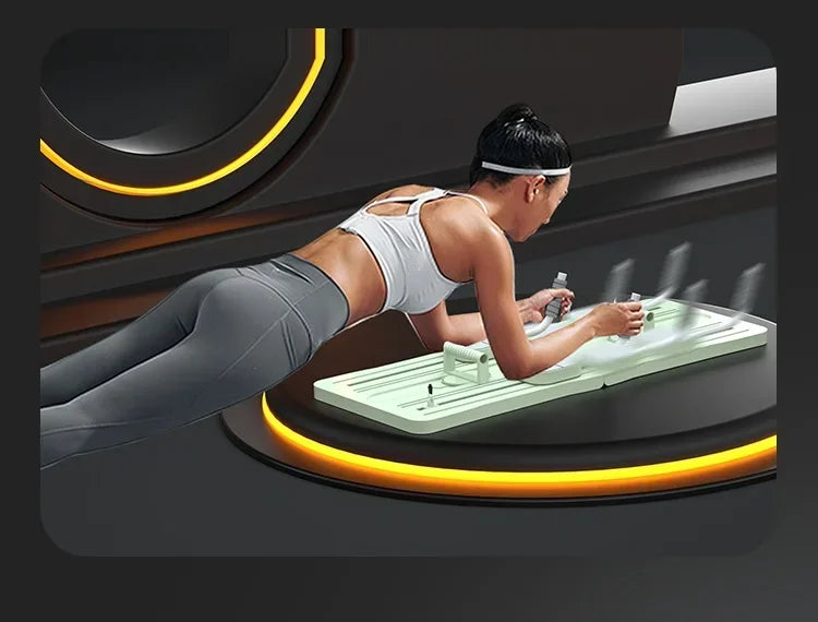 Abdominal Exercise Board Fitness Board Automatic Rebound Leg & Arm Toner Multifunctional Pilates Reformer Set Fitness Equipment