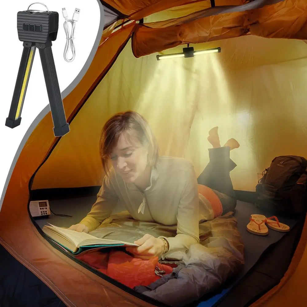 Gym Lamp for Posing,7th Gear Dimming,Portable Magnet LED Flashlight with Hanging Hook,Handheld USB Rechargeable Worklight