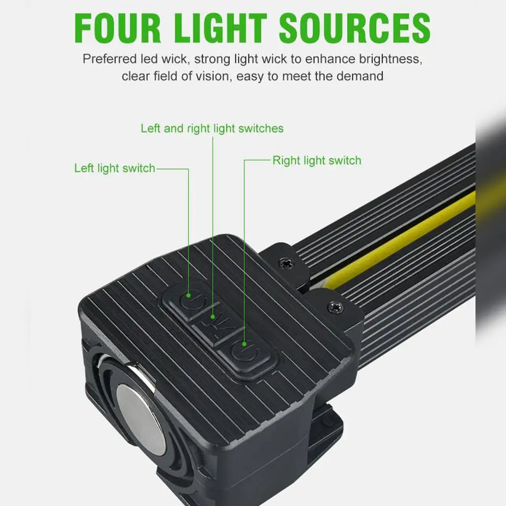 Gym Lamp for Posing,7th Gear Dimming,Portable Magnet LED Flashlight with Hanging Hook,Handheld USB Rechargeable Worklight