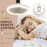 Ceiling Fan With Remote Control Lighting E27 Conversion Base 85-265v Lighting Base Suitable for Bedroom and Living