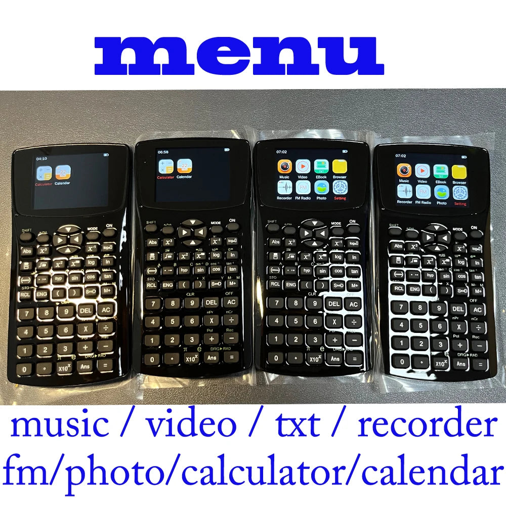 H888 magic calculator 4GB memory music video photo txt ebook student calculator with emergency button