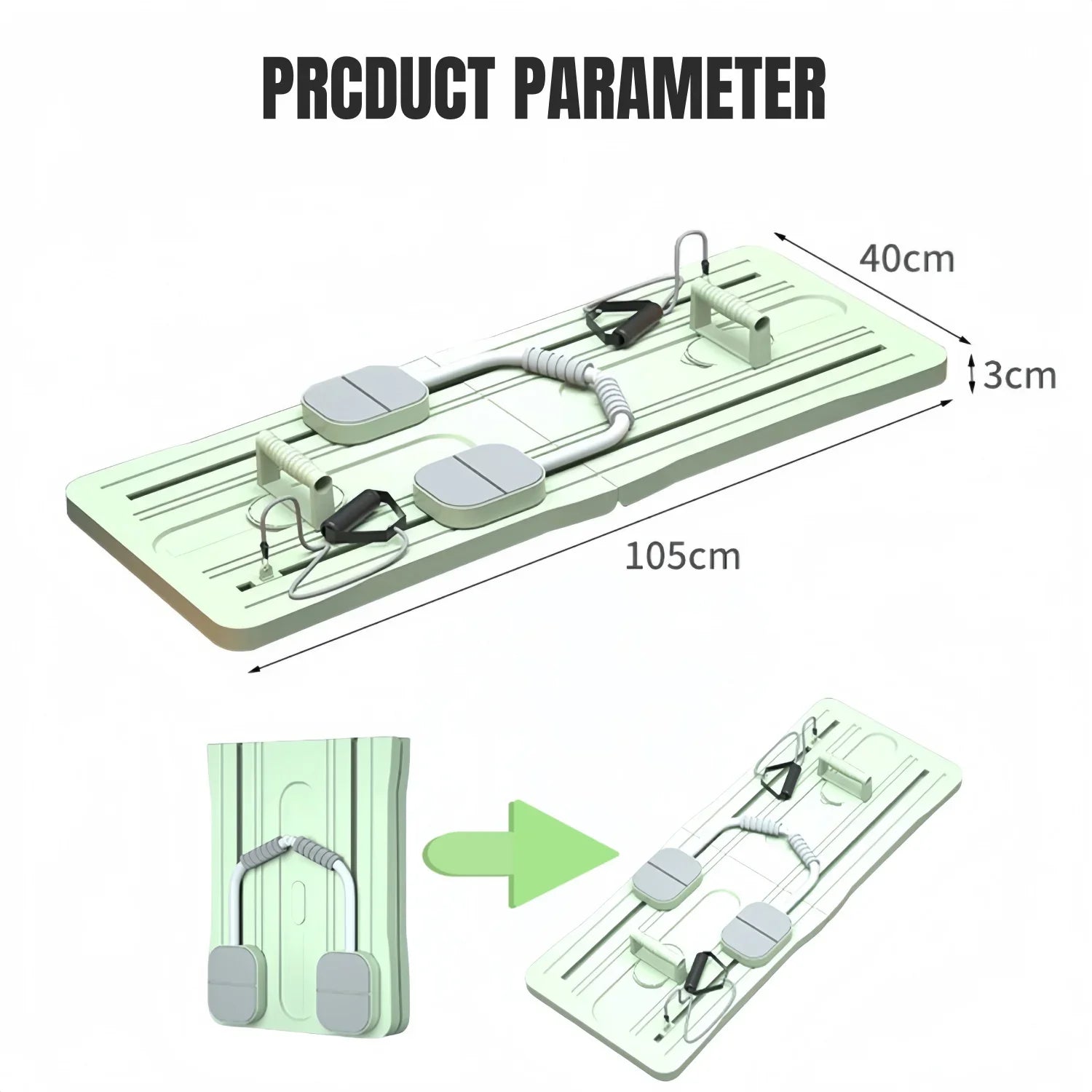 Abdominal Exercise Board Fitness Board Automatic Rebound Leg & Arm Toner Multifunctional Pilates Reformer Set Fitness Equipment