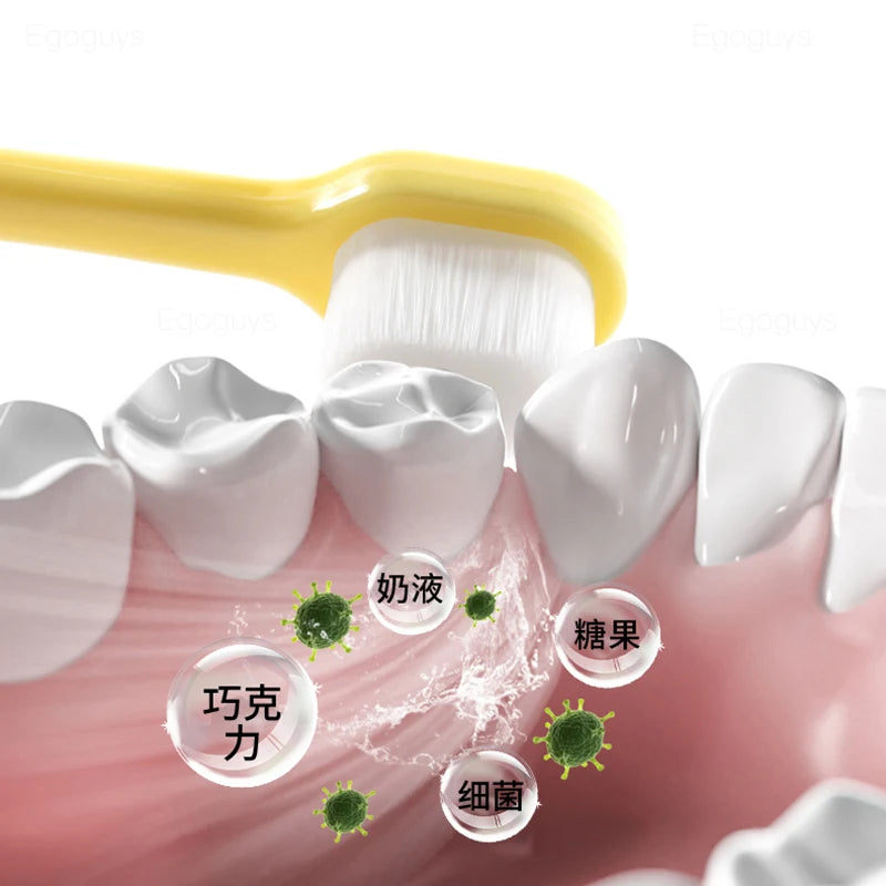 Children U-Shape Toothbrush 360-Degree Oral Cleaning Kids Tooth Brush Soft Million Nano Bristle Silicone Baby Finger Teether