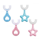 Children U-Shape Toothbrush 360-Degree Oral Cleaning Kids Tooth Brush Soft Million Nano Bristle Silicone Baby Finger Teether